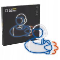 Neon LED MANTA Astronauta z rakietą SNL90MT Wielokolorowy