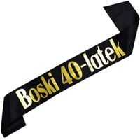 Boski 40-latek czarna szarfa