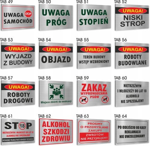 Tabliczka Znak Tablica miejsce parkingowe nr rej. na Arena.pl