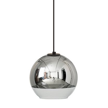 Nowoczesna lampa wisząca Globe Plus 7605 do sypialni ball srebrna zdjęcie 1