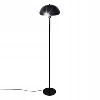 LAMPA PODŁOGOWA CZARNA METALOWA GRZYBEK STOJĄCA SAVIO 140 X 28 CM E27