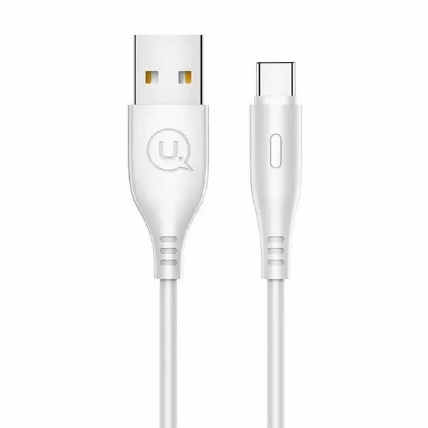 USAMS Kabel U18 USB-C 2A Fast Charge 1m biały zdjęcie 1