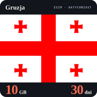 Karta eSIM Internet Gruzja 10 GB na 30 dni - bez rejestracji