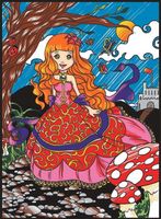 KOLOROWANKA WELWETOWA 47X35CM KSIĘŻNICZKA COLORVELVET