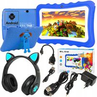 TABLET DLA DZIECI 7 EDUKACYJNY GRY ZABAWKI ZESTAW ANDROID 2/32 GB SŁUCHAWKI