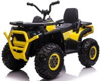 Quad Na Akumulator 4 Silniki 45W 12V10AH Ekoskóra Koła Eva Żółty