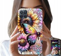 ETUI DO OPPO RENO 4 LITE - SŁONECZNIK Z MOTYLKIEM, OBUDOWA + FOLIA