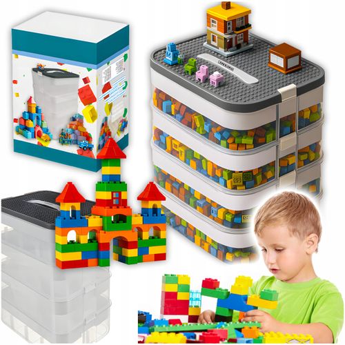 Pudełko Na Klocki- 4 Poziomy 29L Kruzzel 25758 na Arena.pl