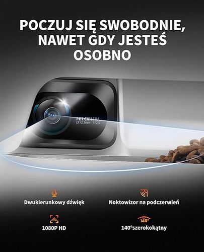 Podajnik do Karmy Automatyczny z Kamerą 1080P HD 5 litrów na Arena.pl