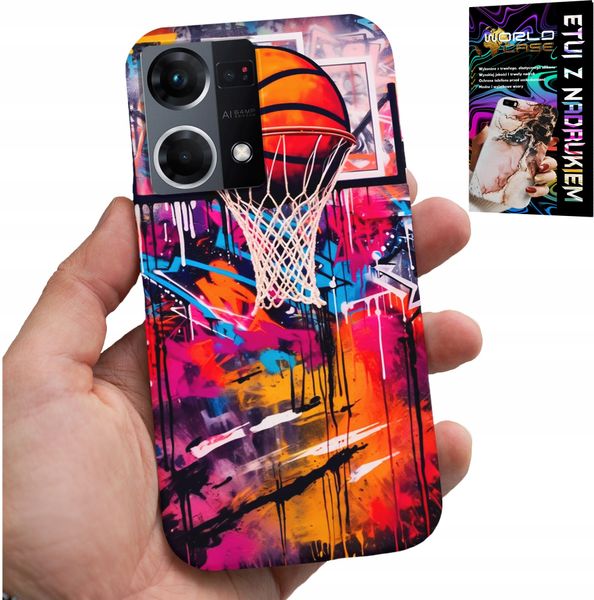 ETUI DO OPPO RENO7 4G - KOSZYKÓWKA NBA ULICZNE GRAFFITI KOSZ FAN zdjęcie 1