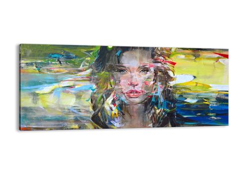 Obraz Na Płótnie - Portret Kobieta - 120X50 Cm - Ab120X50-3473 na Arena.pl