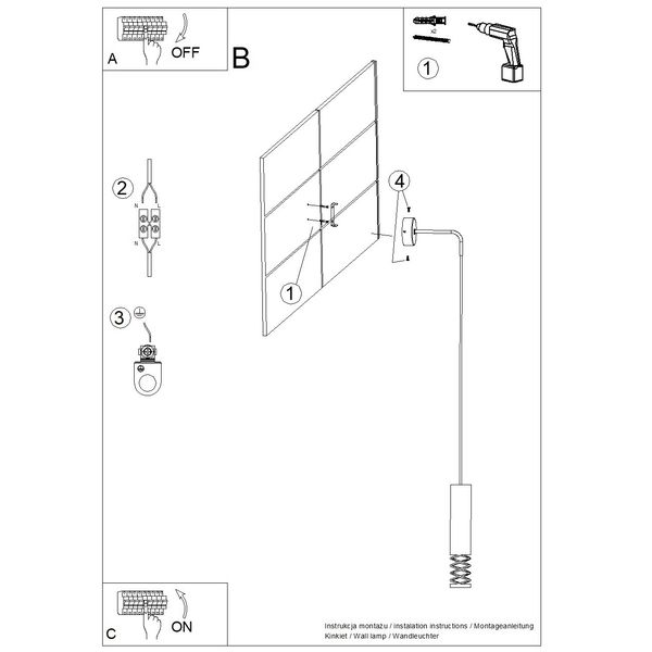 Kinkiet LAMI biały zdjęcie 11