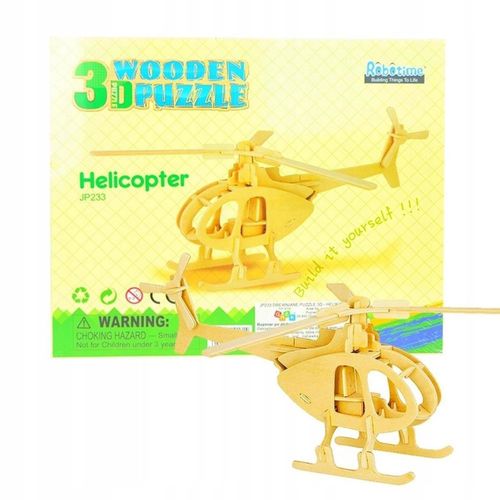 ROBOTIME Drewniane Puzzle 3D Model Helikopter na Arena.pl