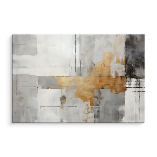 Obraz Na Płótnie Minimalistyczny Wzór ABSTRAKCJA Malunek 30cm x 20cm zdjęcie 2