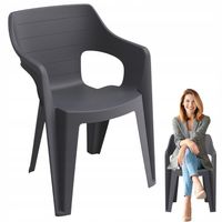 Allibert Krzesło ogrodowe Bilbao lowback chair graphite