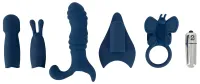 you2toys magic shiver zestaw intymny 6w1, silikon, 5 nakładek, fioletowy