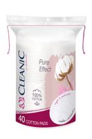 Cleanic Płatki kosmetyczne Pure Effect owalne  1op.-40szt