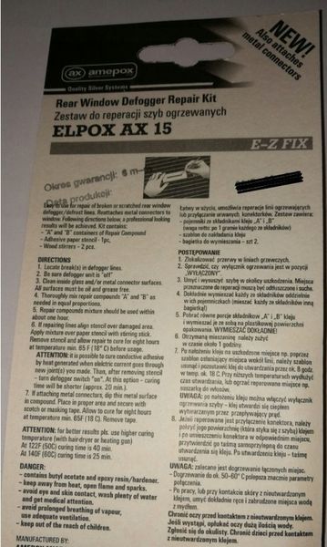 KLEJ ELPOX 15 Amepox 2g Elektro-przewodzący prąd zdjęcie 2