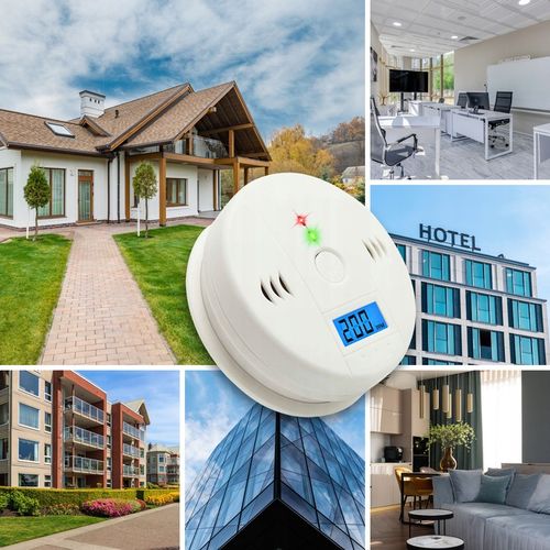 Czujnik Czadu Certyfikowany Detektor Tlenku Węgla Bezprzewodowy LCD Alarm na Arena.pl