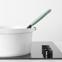 Łyżka wazowa ze skrobakiem Tasty+ zielona 122729