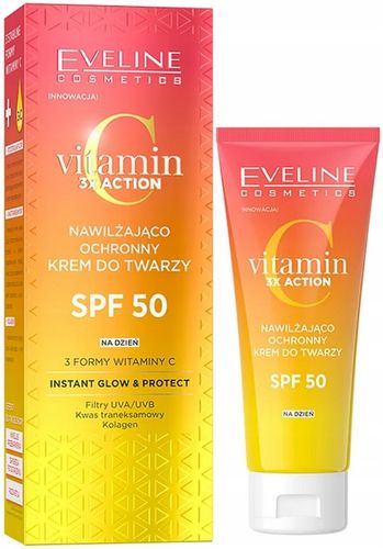 Eveline Cosmetics Vitamin C 3X Action krem SPF 50 na Arena.pl