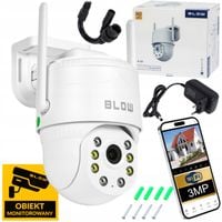 KAMERA IP WIFI ZEWNĘTRZNA OBROTOWA 3MP SMART ZOOM PTZ DETEKCJA 3MPx