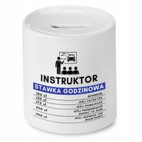 Dla Instruktora Skarbonka Stawka Godzinowa Z Nadrukiem Ze Zdjęciem