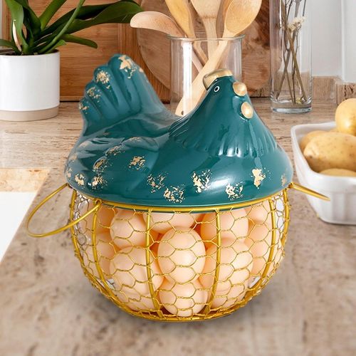 Kosz na jajka Metalowy pojemnik na jajka kurze Spiżarnia o dużej pojemności na Arena.pl