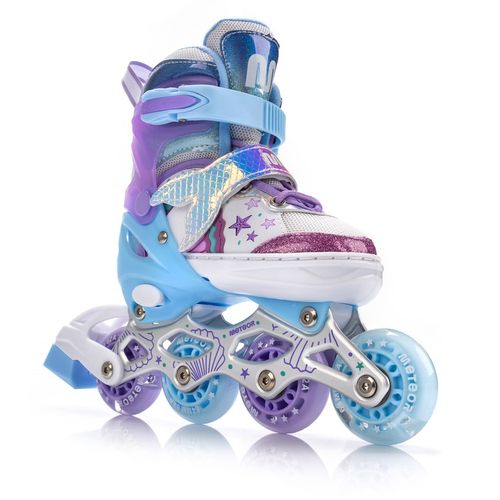 Rolki 4w1 regulowane LED Łyżwy Wrotki Rolko-Wrotki Meteor rozmiar M 34-37 na Arena.pl