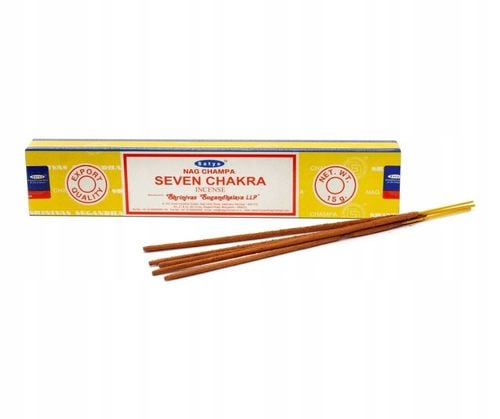 SATYA SIEDEM CZAKR KADZIDEŁKA PYŁKOWE INCENSE SEVEN CHAKRA 15 G na Arena.pl