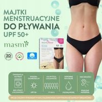 Majtki menstruacyjne Masmi Reuse do pływania UPF 50+/ odporne na chlor S