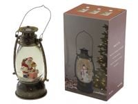 lampion + figurka+muzyka 25cm boże narodzenie 7156