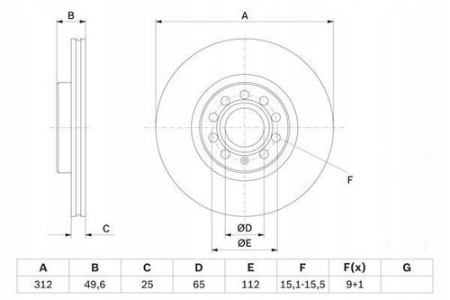TARCZA HAM PRZOD 312X25 V BREMBO na Arena.pl