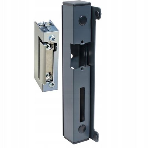 Kaseta elektrozaczepu ANTRACYT 7016 L280 z elektrozaczepem do furtki drzwi na Arena.pl