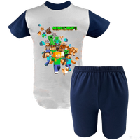 Krótka Piżama dziecięca Minecraft