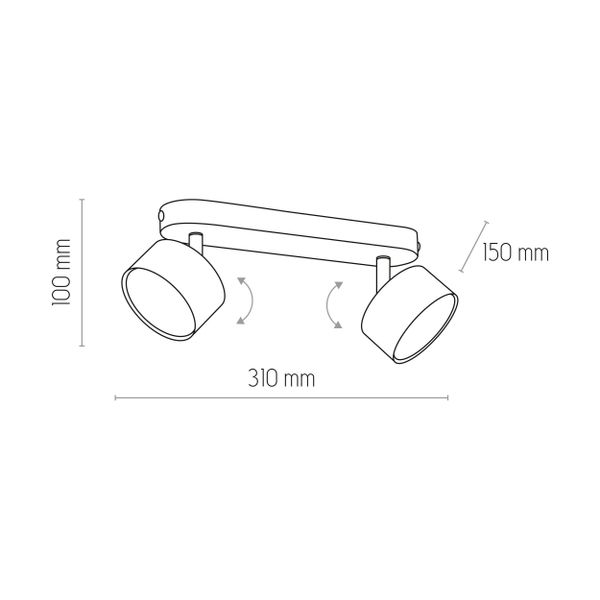 CLARK WHITE LAMPA SUFITOWA 2 PŁ zdjęcie 4