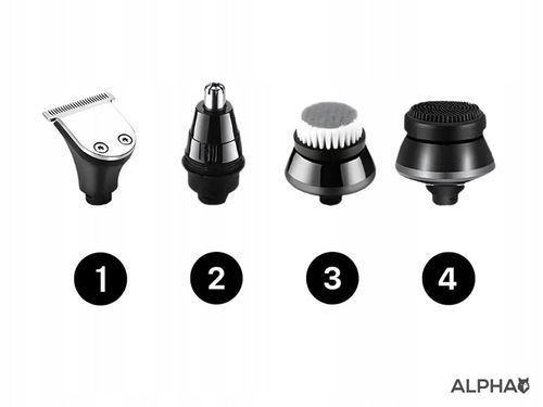 Golarka Męska ALPHA - Maszynka + Trymer do Golenia Brody, Włosów i Głowy na Arena.pl