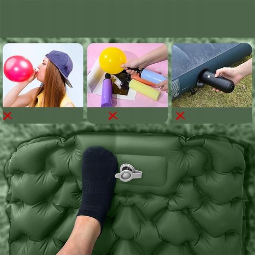 MATA SAMOPOMPUJĄCA KARIMATA POJEDYNCZY 200X67X10 CM Z PODUSZKĄ GRUBA na Arena.pl