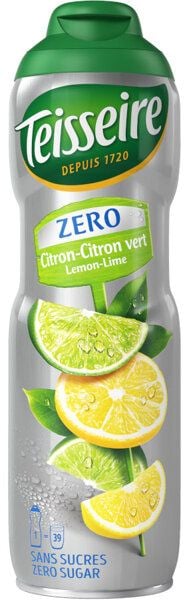Syrop koncentrat cytryna i limonka Zero cukru 600ml - Teisseire zdjęcie 1