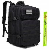 Plecak miejski szkolny młodzieżowy 35L czarny MOCNY survival