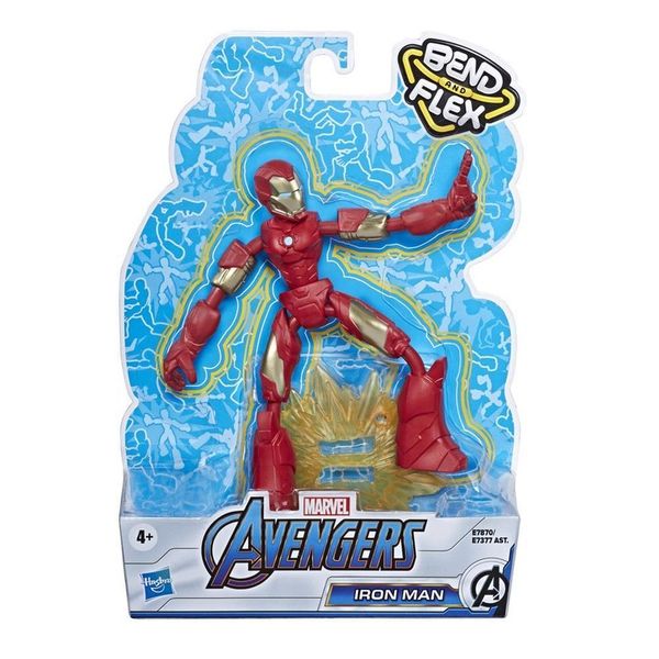 FIGURKA LALKA HASBRO AVENGERS IRON MAN MARVEL BEND AND FLEX zdjęcie 8
