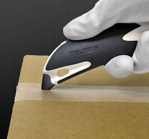 Nożyk tapeciak nóż wysuwany z łamanym ostrzem 18mm Tajima z płetwą na Arena.pl