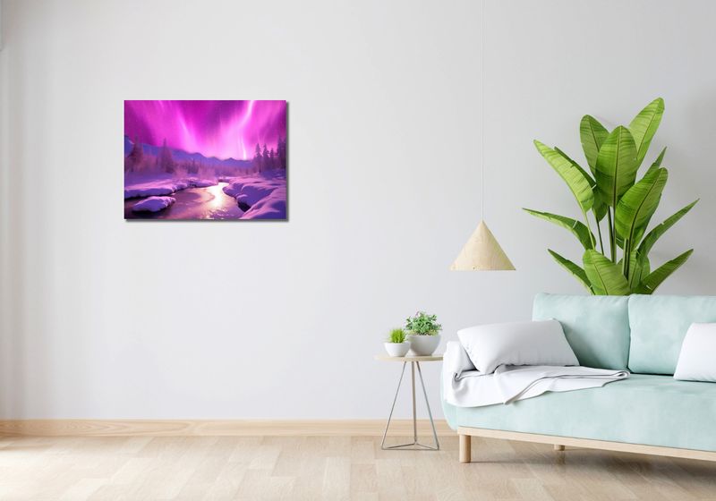 Obraz 70x50cm Aurora Nad Niebiem zdjęcie 2