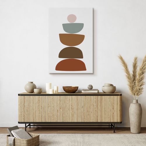 Obraz Na Płotnie Do Salonu Azteckie Skały Styl Boho Minimalizm 60cm x 90cm na Arena.pl