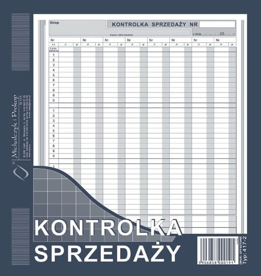 DRUK 417-2 KONTROLKA SPRZEDAŻY zdjęcie 1