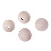 DREWNIANE KORALIKI KULKI 40 MM 4 SZT. 2140 A'6