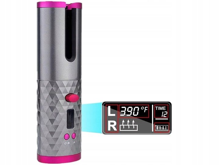 AUTOMATYCZNA LOKÓWKA DO WŁOSÓW OBROTOWA LCD zdjęcie 9