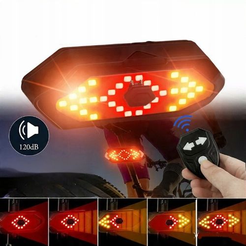 KIERUNKOWSKAZY LAMPKA NA ROWER LAMPA OŚWIETLENIE SYGNALIZACJA TYŁ LED PILOT na Arena.pl