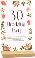 STATUETKA RAMKA 30 urodziny z życzeniami twój pomysł personalizacja nadruk