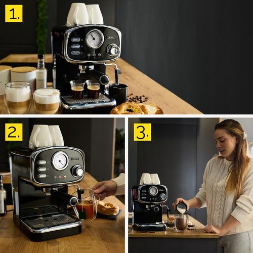 Ekspres do kawy Ciśnieniowy Kolbowy Yoer 1100W 20bar 10kaw +Spieniacz na Arena.pl